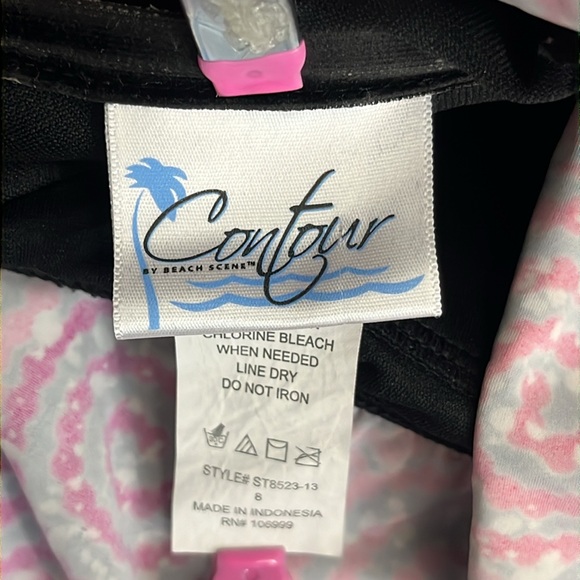 CONTOUR by BEACH SCENE Tankini Top Only Size 8 - Picture 7 of 8